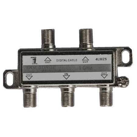 POWER FIRST 4LWZ5 CABLE SPLITTER 4-WAY F-TYPE 1 GHZ
