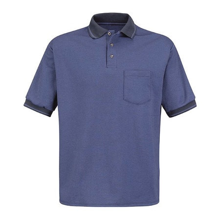 RED KAP SK52NV SS L MNS SS DIAG TWILL POLO NV/MB W/PKT