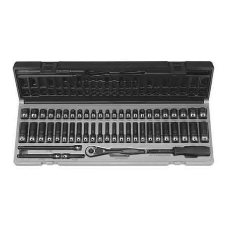 GREY PNEUMATIC 89653CRD 1/4" DR. 53PC FRACT. & METRIC DUO-SOCKET