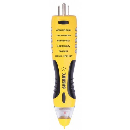 SPERRY INSTRUMENTS VD7504GFI GFCI WITH NON-CONTACT VOLTAGE TESTER
