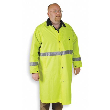 CONDOR USA INC 4PCW6 RAINCOAT HI-VIS LIME/BLACK M