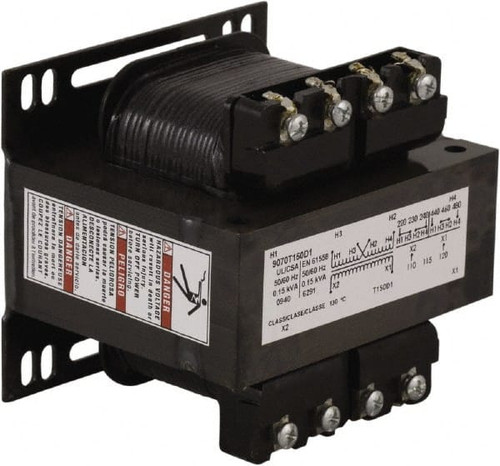 SQUARE D 9070T150D50 TRFMR CONTROL 150VA MULTIPLE VOLTAGES