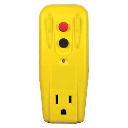 POWER FIRST 11X429 PLUG-IN GFCI YLW 15A 5-15P INDOOR 125VAC