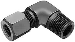 PARKER 6-8 CBU-S ELBOW 90 ZINC STEEL COMPXM 3/8INX1/2IN