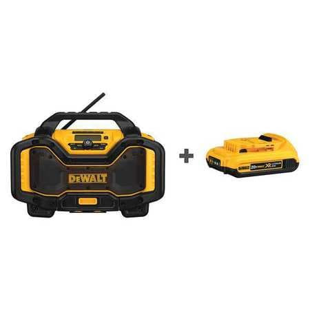 DEWALT TOOLS DCR025/DCB203 JOBSITE CHARGER RADIO KIT 20.0/60.0V