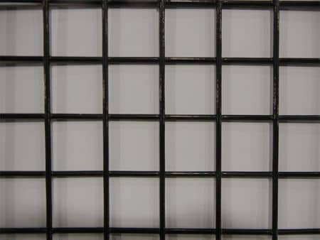 DIRECT METALS COMPANY LLC 12150ME105-48X48 WIRE MESH,BLACK,COARSE,4 FT. W,48" L