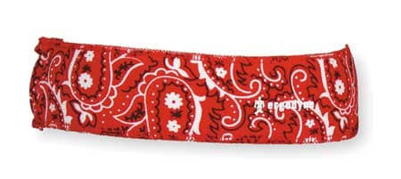 CHILL-ITS 12423 HEADBAND RED ONE SIZE TERRYCLOTH