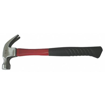 WESTWARD 6DWG7 CURVED-CLAW HAMMER FIBERGLASS AXE 16 OZ