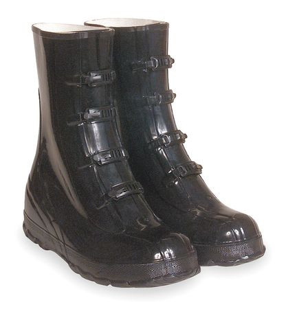 TALON 6AJ13 D0321 OVERBOOT MENS 12 4-BUCKLE BLK RUBB