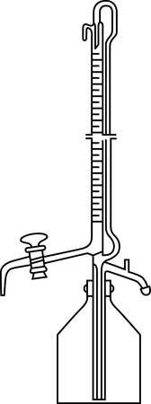 LAB SAFETY SUPPLY 6CDR2 BURETTE AUTOMATIC GLASS 10ML.GRADE B