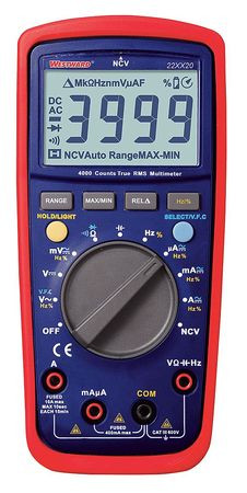 WESTWARD 22XX20 DIGITAL MULTIMETERS 40 OHMS 4000 COUNTS
