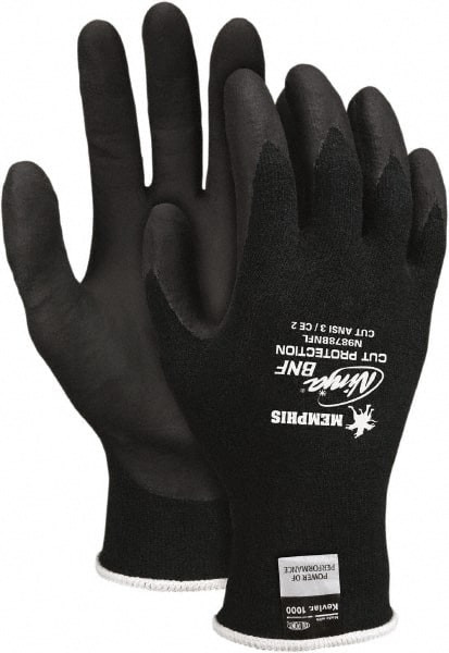 MCR SAFETY N9878BNFS CUT RESISTANT GLOVES, NINJA, KEVLAR/STEE