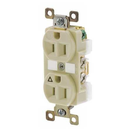 BRYANT BRY5262IGi RECEPTACLE IVORY 15A ISOLATED GROUND