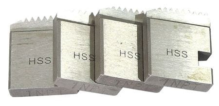 WESTWARD 22XP93 PIPE THREAD DIE NPT HSS RH 2 IN SET