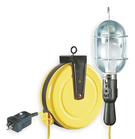 LUMAPRO 6X756 EXT. CORD REEL W/HAND LAMP 18/3AWG 50FT.