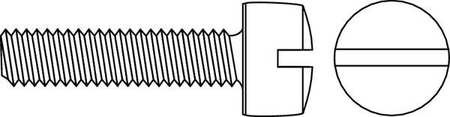 TITAN FASTENERS DUAS03008GR9M MACHINE SCREW 10-32X1/4 IN PK9000