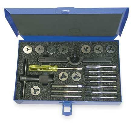 CLEVELAND C00526 TAP/DIE SET,23PC,UNC,UNF