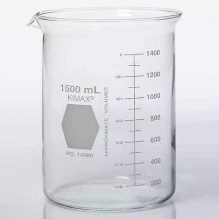 KIMAX 14000-400 BEAKER 400ML GLASS 106MM H. PK48