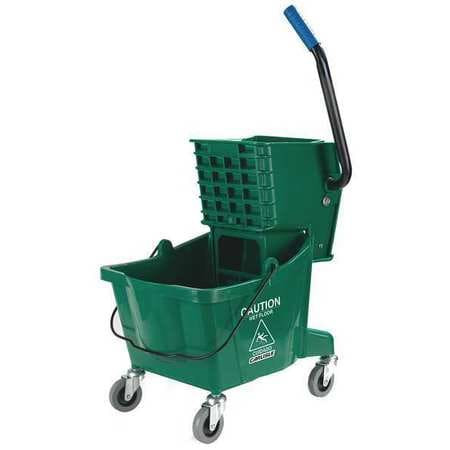 CARLISLE 3690809 MOP BUCKET SIDE PRESS WRINGER 26QT GREEN