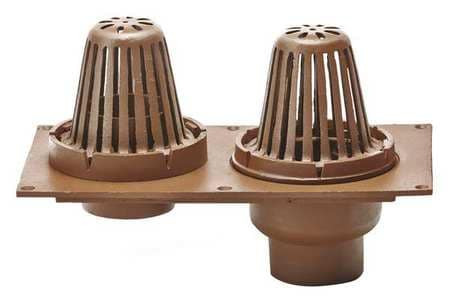 SMITH LIGHT COMMERCIAL 148-Y04 ROOF DRAIN NO-HUB 4IN PIPEDIA. CAST IRON