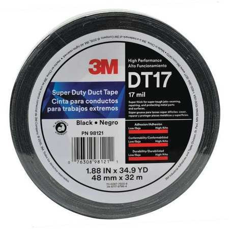 3M DT17 DUCT TAPE BLACK 17 MIL 32M L X 48MM W