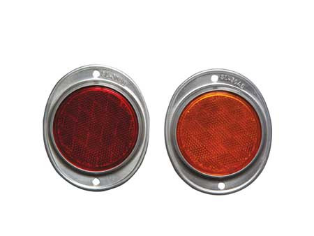 DEFLECT-O 70-0030-01 COLOR REFLECTOR ROUND RED