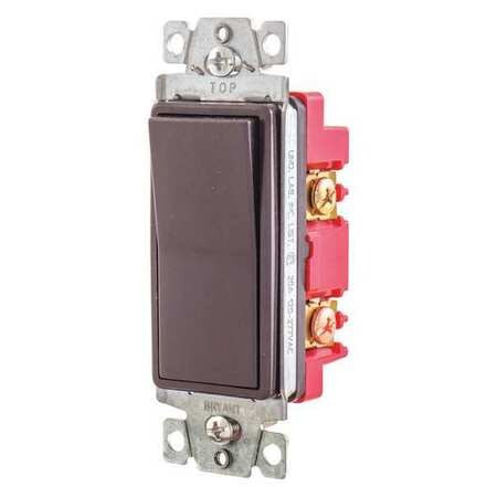 BRYANT 9904 SWITCH BROWN 20A 4-WAY SWITCH 1 TO 2 HP