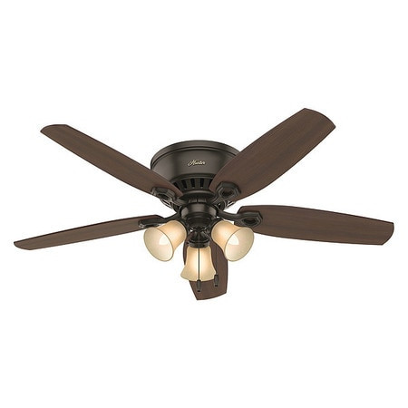 HUNTER 53327 DECORATIVE CEILING FAN,54" L,120VAC