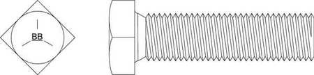 BIG BOLT CORP SQHDG5FTZY38161 SQUARE HEAD BOLT MED CARBON 3/8-16 PK50