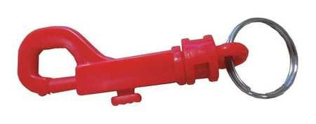 BATTALION 25PA13 PLASTIC KEY CLIP 2-5/8 IN RED