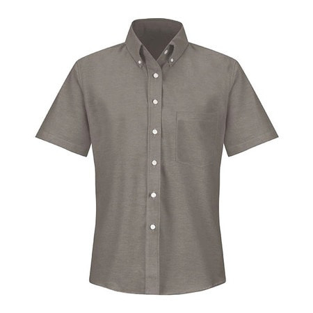 RED KAP SR61GY SS 10 WOMENS GREY SS DRESS SHIRT 60/40