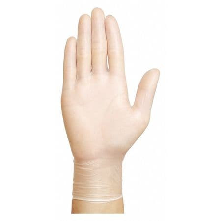 CONDOR USA INC 3BA44 D1856 DISPOSABLE GLOVES VINYL L CLEAR PK