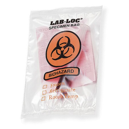 ELKAY PLASTICS CO 3CUE7 SPECIMEN TRANSFER BAG 12 IN L PK1000