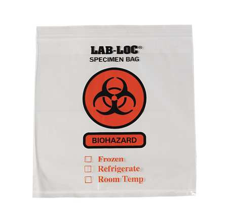 ELKAY PLASTICS CO 3CUE8 SPECIMEN TRANSFER BAG CLEAR PK1000