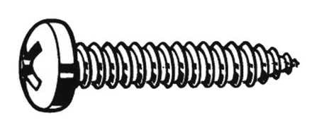 GRAINGER GLOBAL SOURCING U26660.021.0100 SHEET METAL SCREW PAN #12 1 IN. PK100