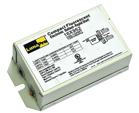 LUMAPRO 16X952 CFL BALLAST ELECTRONIC 26W 120V