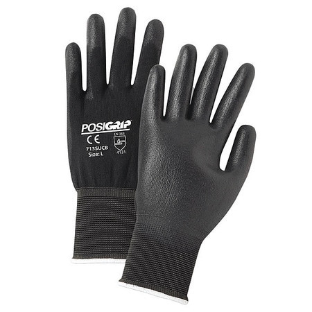 WEST CHESTER PROTECTIVE GEAR 713SUCB/M COATED GLOVES BLACK M PK12