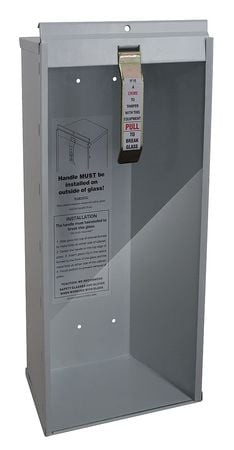 GRAINGER GLOBAL SOURCING 3NRH1 FIRE EXTINGUISHER CABINET 5 LB WHITE