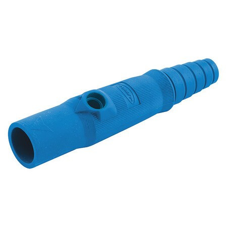 HUBBELL HBL15MBBL SINGLE POLE CONNECTOR MALE BLUE