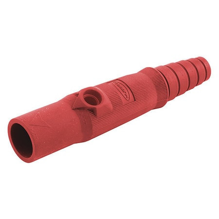 HUBBELL HBL15MBR SINGLE POLE CONNECTOR MALE RED