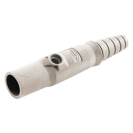 HUBBELL HBL15MBW SINGLE POLE CONNECTOR MALE WHITE