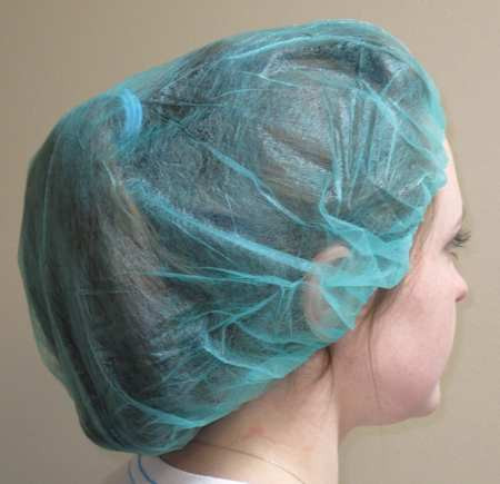 ACTION CHEMICAL A-BC-24-G BOUFFANT CAP,GREEN,UNIVERSAL,PK1000