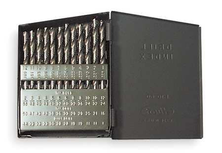 CHICAGO-LATROBE 57720 JOBBER DRILL SET 20 PC WIRE HSS 118 DEG