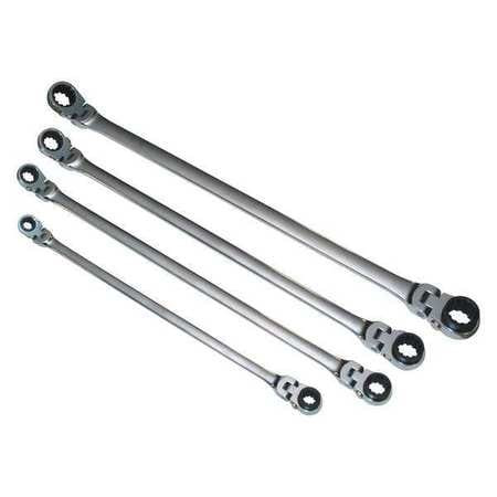 MOUNTAIN RF7 REVERSIBLE RATCHETING WRENCH 4PC SAE
