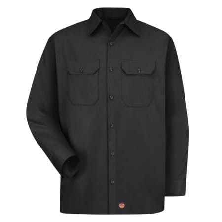 RED KAP ST52BK RG XL MENS LS TWILL 65/35 WORK SHIRT-BK XL