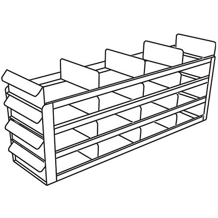 ARGOS TECHNOLOGIES RFS442A FREEZER RACK FOR 3IN BOX SS HOLDS 12