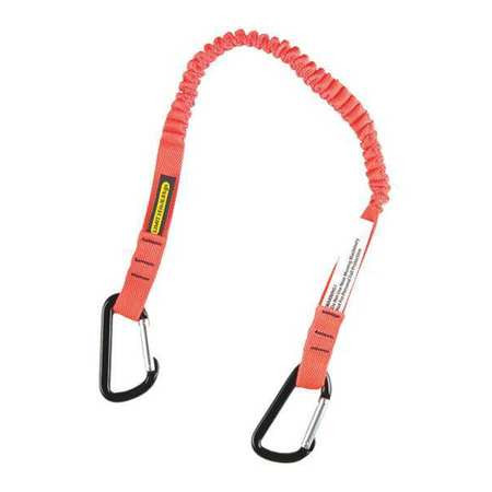 GEAR KEEPER TL1-3011 TOOL LANYARD 43INL ORANGE 15LB CARABINER
