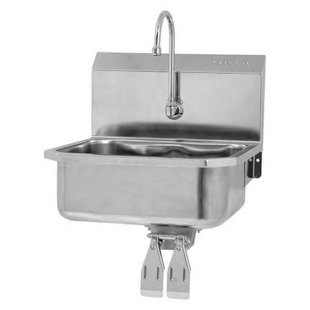 SANI-LAV 505L-0.5 HANDSINK:WALLMOUNT,KNEEVALVEFAUCET,304ST