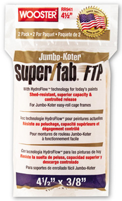 WOOSTER RR941-4 1/2 PAINT ROLLER COVER, 2-PACK, JUMBO-KOTER,