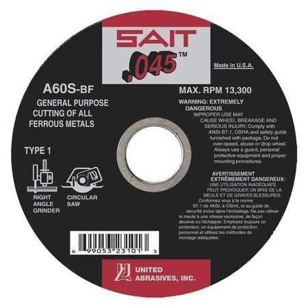 UNITED ABRASIVES-SAIT 23105 UNITED ABRASIVES - SAIT 23105 CUT OFF WH